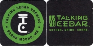 beer coaster from Taneum Creek Brewing ( WA-TALK-2 )