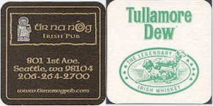 beer coaster from Titanic Brewing Co. ( WA-TIRN-2 )