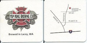 beer coaster from Trade Route Brewing ( WA-TOPR-3 )