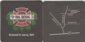 beer coaster from Trade Route Brewing ( WA-TOPR-5 )