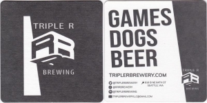 beer coaster from Trusty Brewing Co.  ( WA-TRIL-1 )