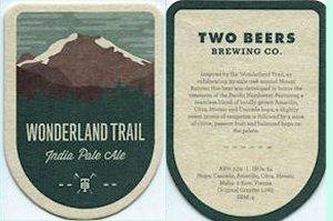 beer coaster from Two Sisters Brewery  ( WA-TWO-4 )