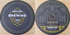 beer coaster from Varietal Beer Co ( WA-VALL-3 )