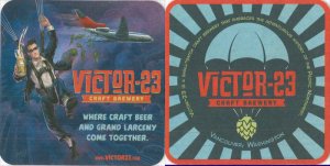 beer coaster from Vintage Bistro Brewing Co. ( WA-VICT-3 )