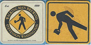 beer coaster from Walla Walla Brewing Co. ( WA-WALK-2 )