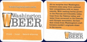 beer coaster from Washington Brewing Co. ( WA-WASH-1 )