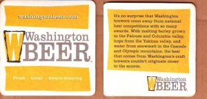 beer coaster from Washington Brewing Co. ( WA-WASH-5 )