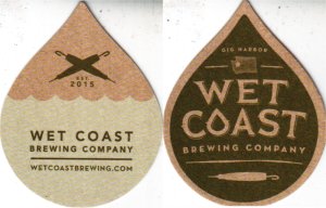 beer coaster from Whatcom Brewery ( WA-WET-2 )