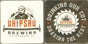 beer coaster from Whiskey Ridge Brewing Co.  ( WA-WHIP-1 )