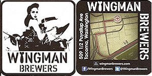 beer coaster from Winthrop Brewing Co.  ( WA-WING-1 )