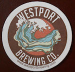 beer coaster from Wet Coast Brewing ( WA-WPRT-1 )