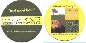 beer coaster from Yakima Valley Brewing Co. ( WA-YAKC-2 )