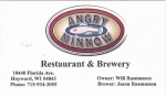 beer business card and similar from Antigo Brewing Co. ( WI-ANGR-BIZ-1 )