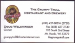 beer business card and similar from Gutsch Brewing (Products) Co. ( WI-GRUM-BIZ-1 )