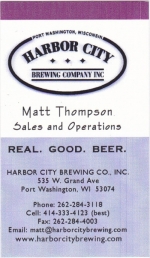 beer business card and similar from Harold C. Johnson Brewing Co. ( WI-HARC-BIZ-3 )