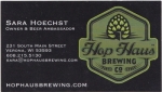 beer business card and similar from Hop Yard Ale Works ( WI-HOPH-BIZ-2 )