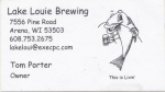 beer business card and similar from Lakefront Brewery ( WI-LAKL-BIZ-1 )