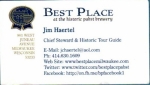 beer business card and similar from Pabst MKE Brewery (Captain Pabst Pilot House) ( WI-PAB-BIZ-2 )