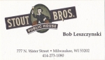 beer business card and similar from Stubborn Brothers Brewery ( WI-STOU-BIZ-3 )