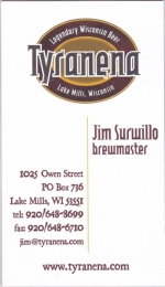 beer business card and similar from Unassigned Wisconsin ( WI-TYRA-BIZ-5 )