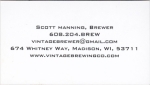 beer business card and similar from Walter (Geo. Walter) Brewing Co. ( WI-VINT-BIZ-13 )