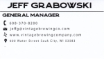 beer business card and similar from Walter (Geo. Walter) Brewing Co. ( WI-VINT-BIZ-18 )