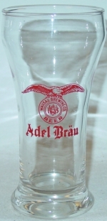 beer glassware from Weber (G. Weber) Brewing Co. ( WI-WAU-GLS-1 )