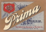 beer label from Appleton Brewing Co. ( WI-APLE-LAB-1 )