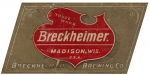 beer label from Brenner Brewing Co ( WI-BREC-LAB-3 )