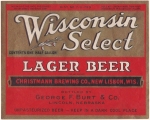 beer label from Citizens Brewing Co. ( WI-CHR-LAB-4 )