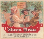 beer label from Hamms Brewing (Molson Coors brand) ( WI-HAGE-LAB-1 )