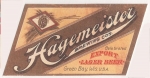 beer label from Hamms Brewing (Molson Coors brand) ( WI-HAGE-LAB-2 )