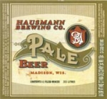 beer label from Hausmann Brewing Co. ( WI-HAUM-LAB-1 )