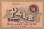 beer label from Heart of the North Brewing Co. ( WI-HAUS-LAB-8 )