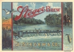 beer label from Jung Brewing Co. ( WI-JSTE-LAB-2 )