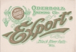 beer label from Old Bavarian Gasthaus ( WI-ODER-LAB-2 )