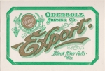 beer label from Old Bavarian Gasthaus ( WI-ODER-LAB-3 )