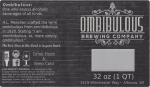 beer label from Omega Brewing Experience ( WI-OMBI-LAB-1 )