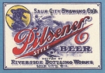 beer label from Sawmill Brewing Co. ( WI-SAUK-LAB-1 )