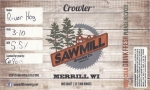 beer label from Sawmill Pizza & Brew Shed ( WI-SAWM-LAB-1 )