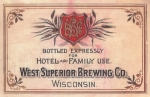 beer label from Westallion Brewing Co. ( WI-WEST-LAB-1 )