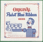 beer napkin from Pabst MKE Brewery (Captain Pabst Pilot House) ( WI-PAB-NAP-11 )