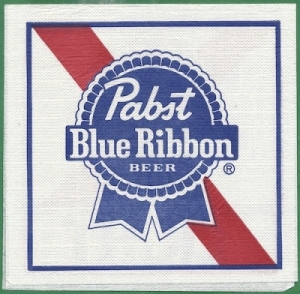 beer napkin from Pabst MKE Brewery (Captain Pabst Pilot House) ( WI-PAB-NAP-15 )