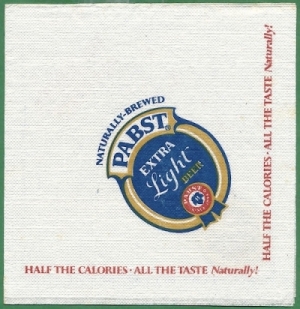 beer napkin from Pabst MKE Brewery (Captain Pabst Pilot House) ( WI-PAB-NAP-18 )