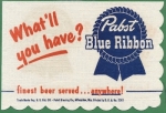 beer napkin from Pabst MKE Brewery (Captain Pabst Pilot House) ( WI-PAB-NAP-6 )