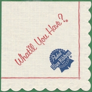 beer napkin from Pabst MKE Brewery (Captain Pabst Pilot House) ( WI-PAB-NAP-8 )