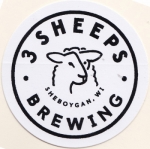 beer sticker from 3rd Sign Brewery ( WI-3SHE-STI-2 )