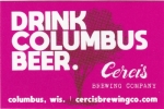 beer sticker from Chameleon Brewing Co. ( WI-CERC-STI-2 )