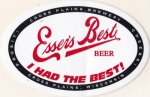 beer sticker from Dahlke Brewing Co. ( WI-CROS-STI-3 )