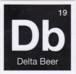 beer sticker from Denmark Brewing ( WI-DELT-STI-2 )